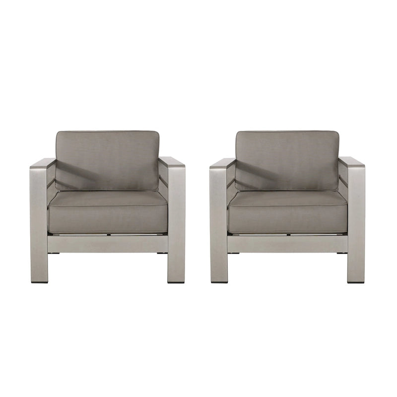 Fauteuils de jardin Cape Coral avec coussins Sunbrella en option (lot de 2) par Christopher Knight Home