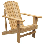 Fauteuil Adirondack en bois Outsunny, chaise de jardin avec porte-gobelet, mobilier résistant aux intempéries, style lounge classique