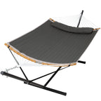 Hamac d'extérieur 2 places avec support et oreiller