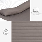 Hamac d'extérieur 2 places avec support et oreiller