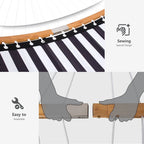 Hamac d'extérieur 2 places avec support et oreiller