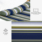 Hamac d'extérieur 2 places avec support et oreiller