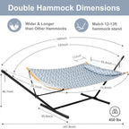 Hamac d'extérieur 2 places avec support et oreiller