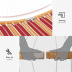 Hamac d'extérieur 2 places avec support et oreiller