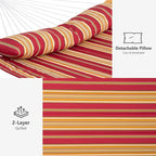 Hamac d'extérieur 2 places avec support et oreiller