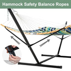 Hamac d'extérieur 2 places avec support et oreiller