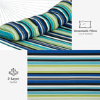 Hamac d'extérieur 2 places avec support et oreiller