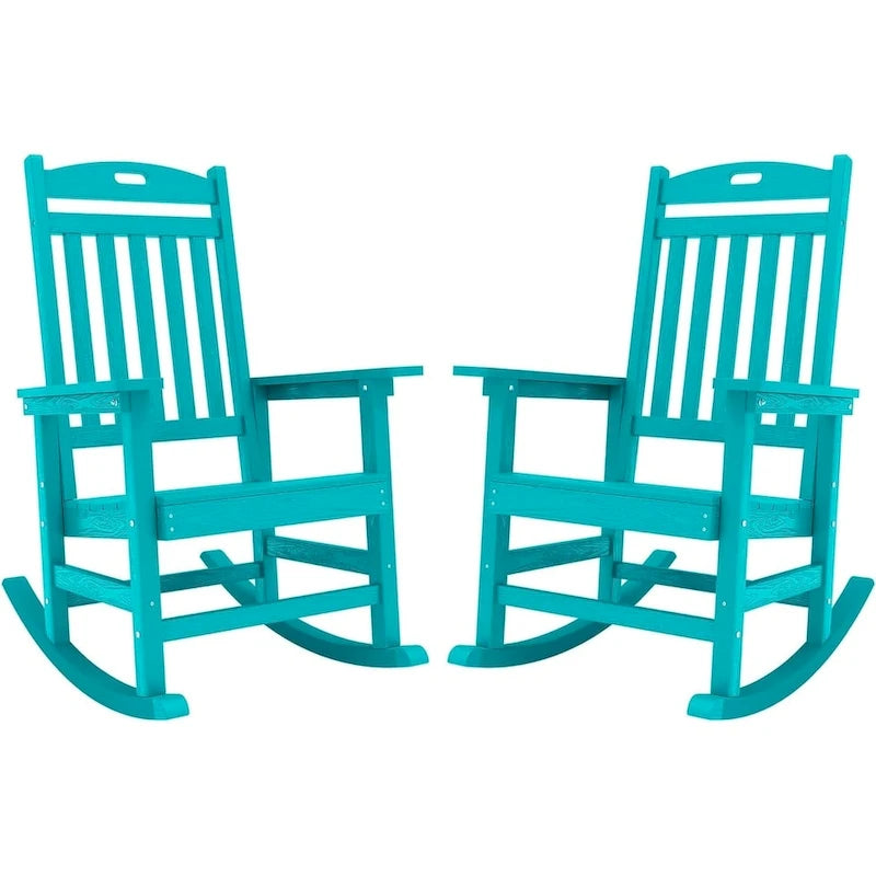 Fauteuil à bascule d'extérieur tout temps WINSOON, lot de 2