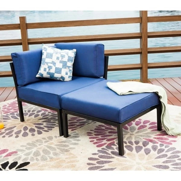 PATIO FESTIVAL 2-Piece Outdoor Corner Loveseat