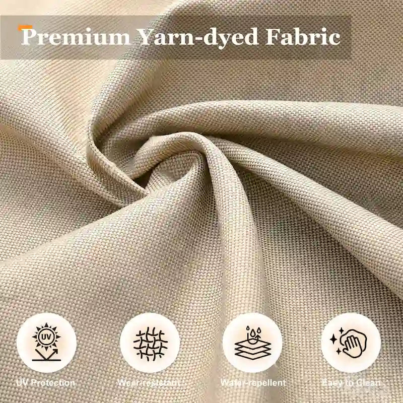 Ensemble de salon de jardin 7 pièces en résine tressée avec foyer extérieur - Table basse solaire à DEL - Résistant aux UV - Coussins d'assise profonds