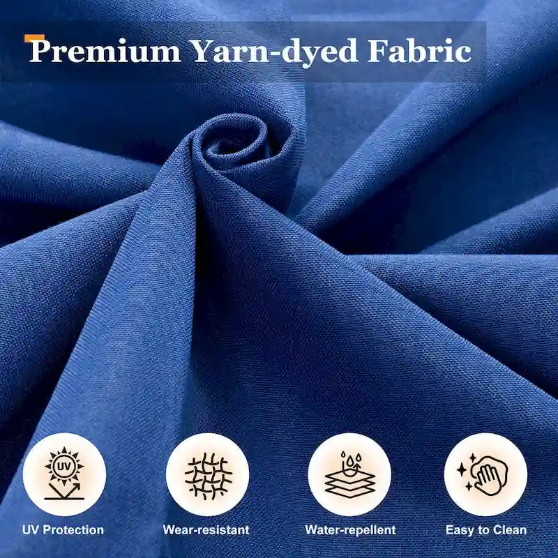 Ensemble de salon de jardin 7 pièces en résine tressée avec foyer extérieur - Table basse solaire à DEL - Résistant aux UV - Coussins d'assise profonds