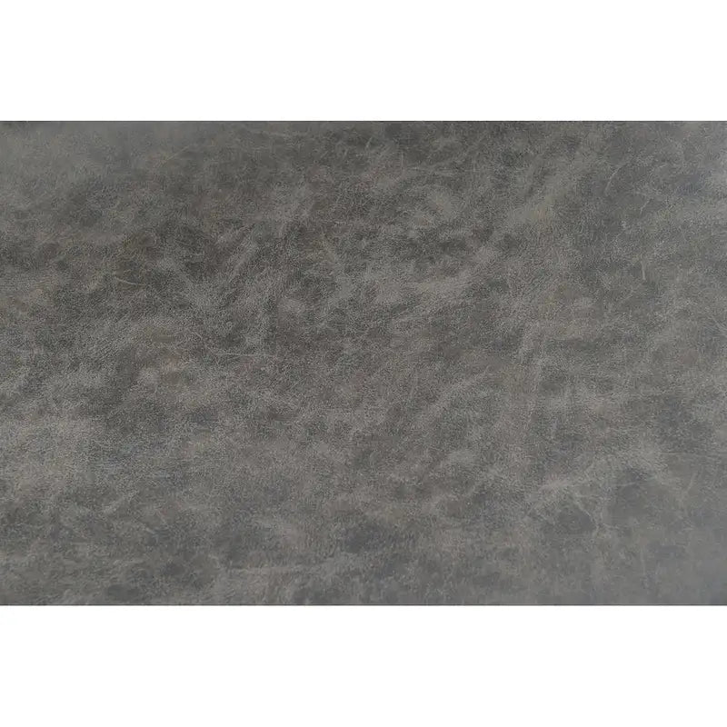 Ensemble de salle à manger 3 pièces avec table haute - Table ronde de 91 cm - 2 tabourets en similicuir - Style moderne du milieu du siècle - Noir mat