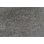 Ensemble de salle à manger 3 pièces avec table haute - Table ronde de 91 cm - 2 tabourets en similicuir - Style moderne du milieu du siècle - Noir mat