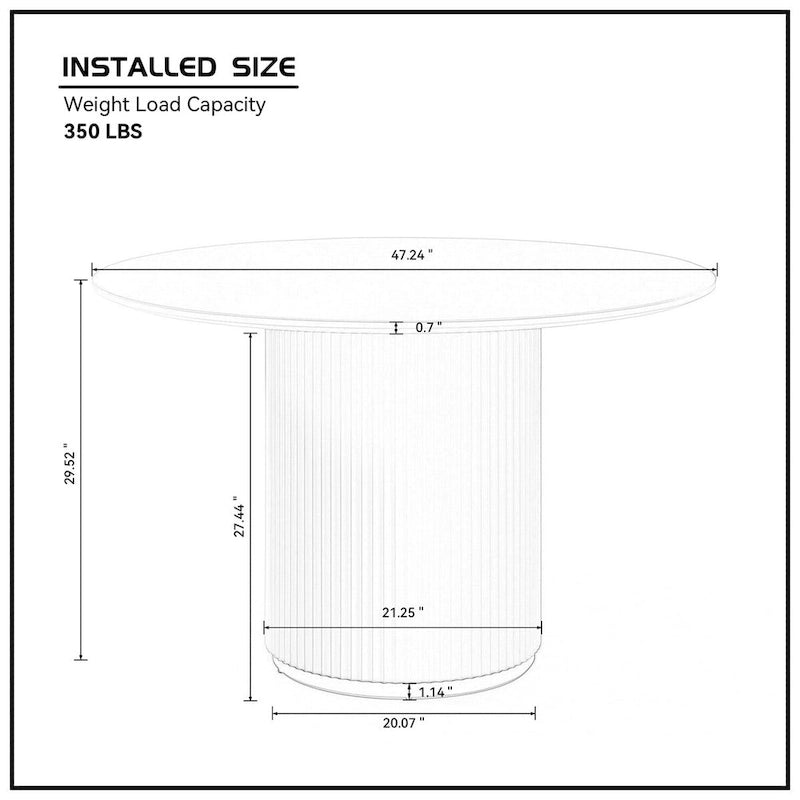 Table de salle à manger convertible couleur expresso - Pied central en forme de X - Plateau tournant - Style ferme moderne - Multifonctionnelle