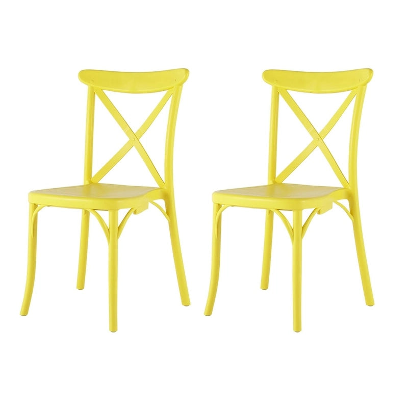 Chaises d'extérieur Xenia en résine plastique (lot de 2)