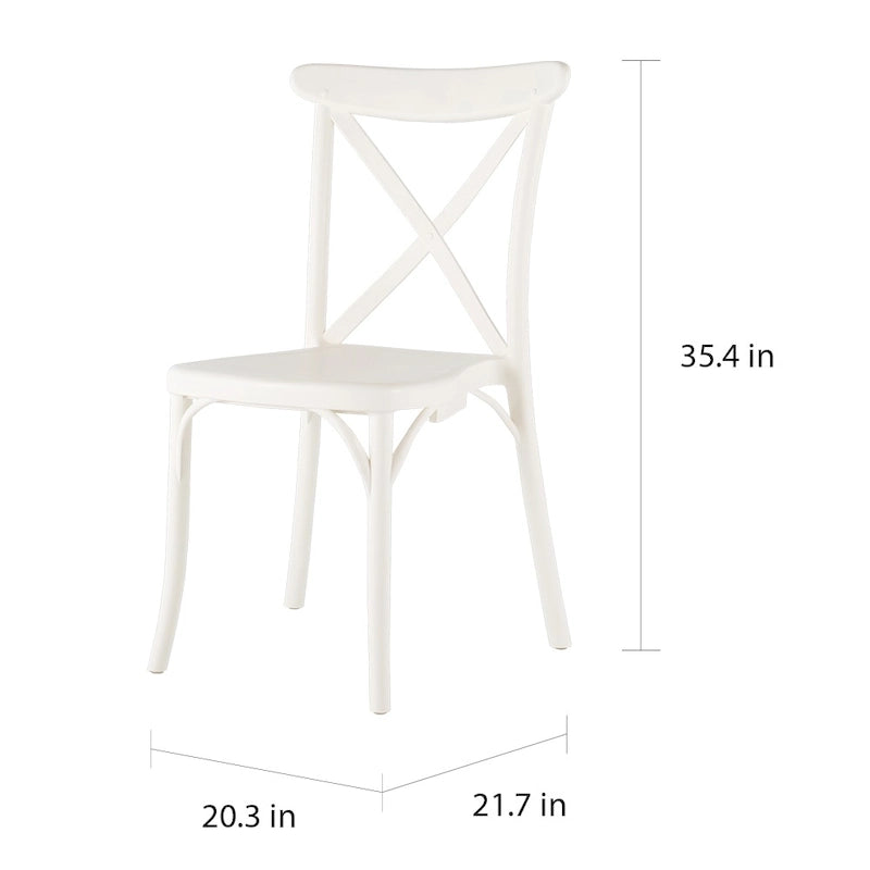 Chaises d'extérieur Xenia en résine plastique (lot de 2)