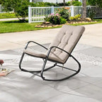 Fauteuil à bascule d'intérieur et d'extérieur Patio Festival avec coussin