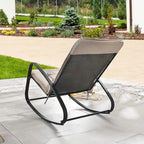 Fauteuil à bascule d'intérieur et d'extérieur Patio Festival avec coussin