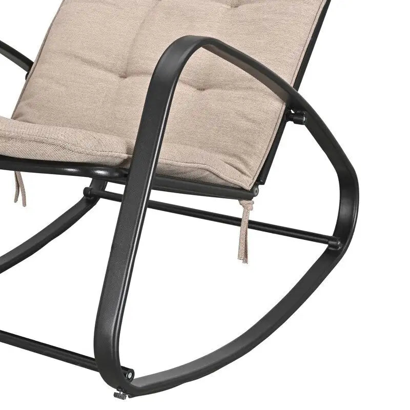 Fauteuil à bascule d'intérieur et d'extérieur Patio Festival avec coussin