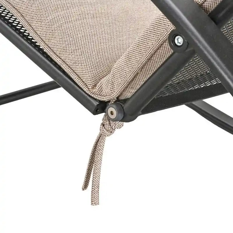 Fauteuil à bascule d'intérieur et d'extérieur Patio Festival avec coussin